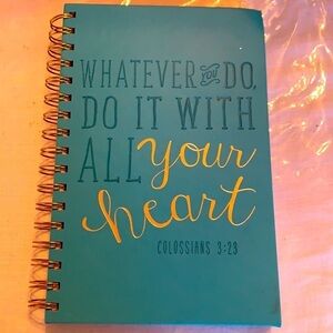 New Hard cover journal blank page whatever you do, do it with all your heart